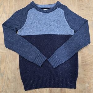 Boden Boys Blue Colorblock  Sweater 11-12y